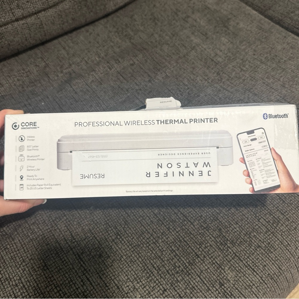 Wireless Thermal Printer - White - professional wireless thermal printer